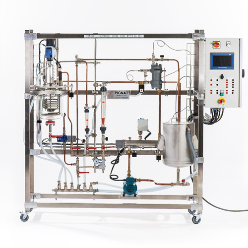 Conduite thermique d’un réacteur – Matériels pédagogiques en inox avec agitation et instrumentation - Image 1