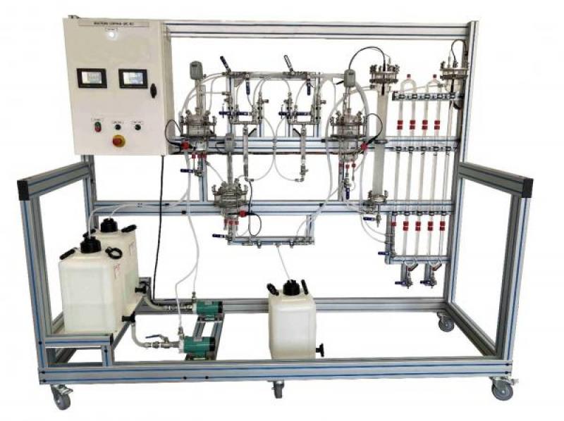 Banc GPC RC1 pour réacteur en continu – réacteurs en verre borosilicate avec agitateur et vannes de distribution - Image 1