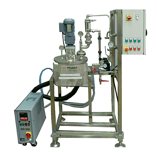 Réacteur montage démontage – Réacteur avec couvercle inox, agitation, thermorégulation et circuits de refroidissement et de vide - Image 1