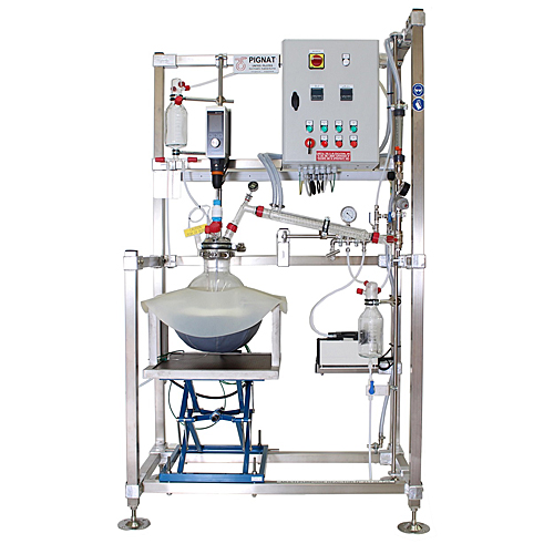 Réacteur multifonction en verre – ballon sphérique, condenseur, agitation variable et instrumentation complète - Image 1