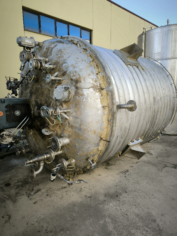 Réacteur bachiller en acier inoxydable de 14100 litres avec agitation et demi-canne. – référence                        :                         c13549 - Image 1