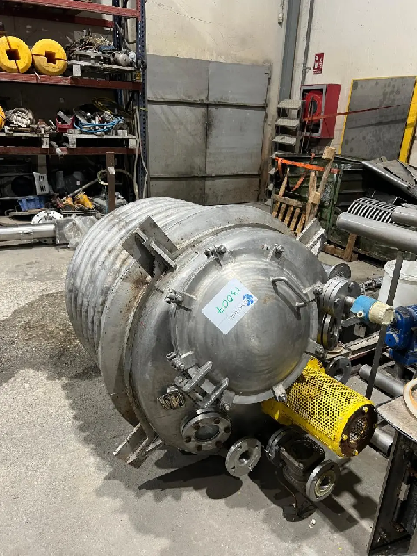 Réacteur en acier inoxydable 900 litres avec demi-tige_96 – référence                        :                         c13007 - Image 1