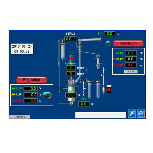 Réacteur polyvalent manuel – réaction, synthèse, distillation, cristallisation, dissolution et évaporation - Image 2