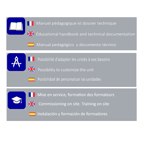 Conduite thermique d’un réacteur – Matériels pédagogiques en inox avec agitation et instrumentation - Image 2