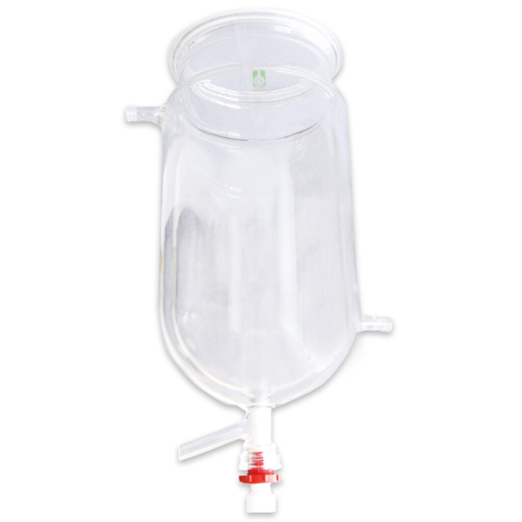 Réacteurs thermostatiques en verre borosilicaté 3,3 – double paroi, rodage plan DN bride à rainure – Verrerie de laboratoire 1
