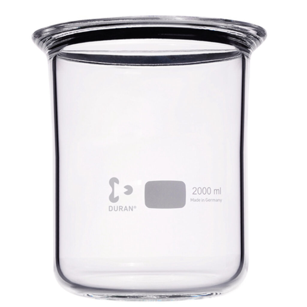 Béchers à rodage plan – Réacteur en verre borosilicaté 3,3 Duran® avec bride à rainure 1