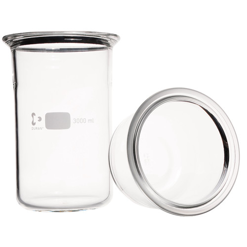 Béchers à rodage plan – Réacteur en verre borosilicaté 3,3 Duran® avec bride à rainure 2