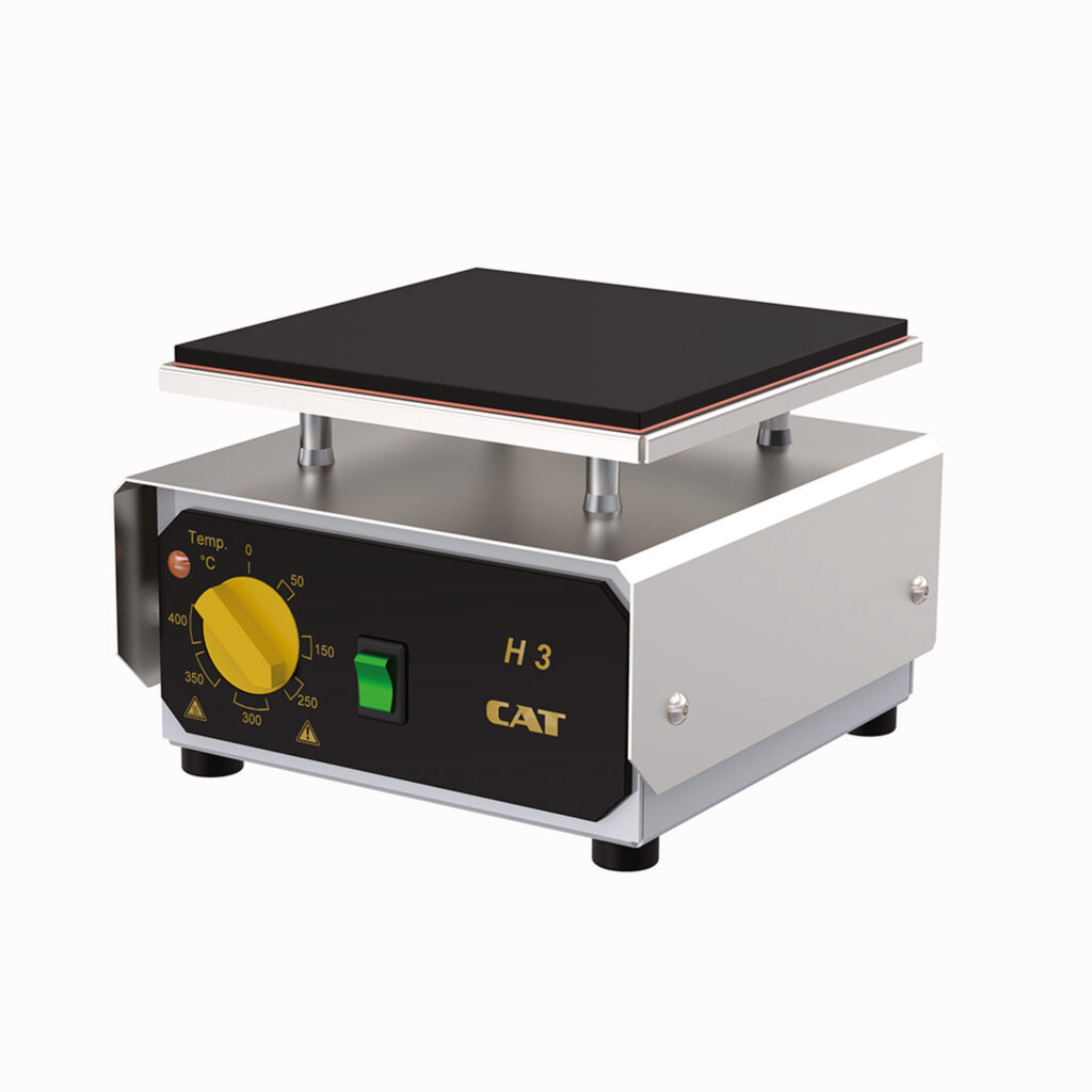 Plaques chauffantes compactes H3.1 et H3 – Acier inox ou Ceran® – 500 à 600W – 40 à 400°C 1