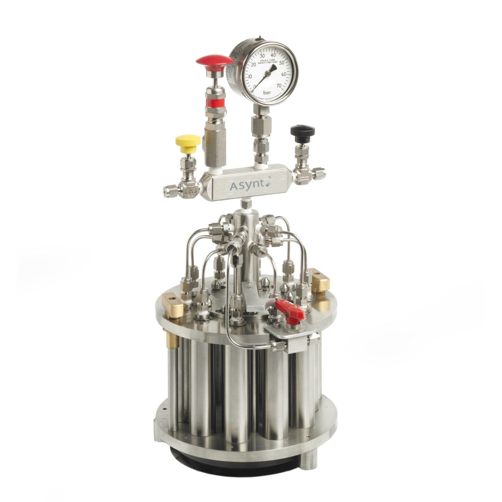 Réacteur sous pression Multicell – 10 postes en acier inox 316 – 50 bar max – 200 °C max 1