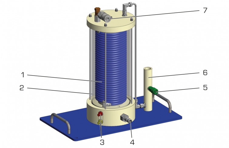 CE 310.02 Réacteur tubulaire pour CE 310 – Réf. 083.31002 – Volume 280 mL, matériau PA 2