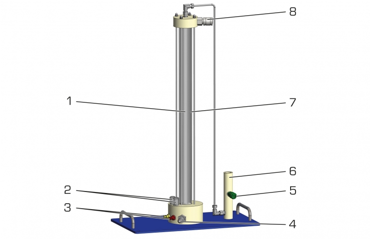 CE 310.06 Réacteur à écoulement laminaire pour CE 310 – Réf. 083.31006 – Diamètre 15mm, Hauteur 600mm 2