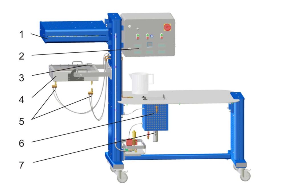 ET 202 Banc capteur solaire thermique – 2 collecteurs, source artificielle, ballon, interface PC USB (Réf. 061.20200) - Image 2
