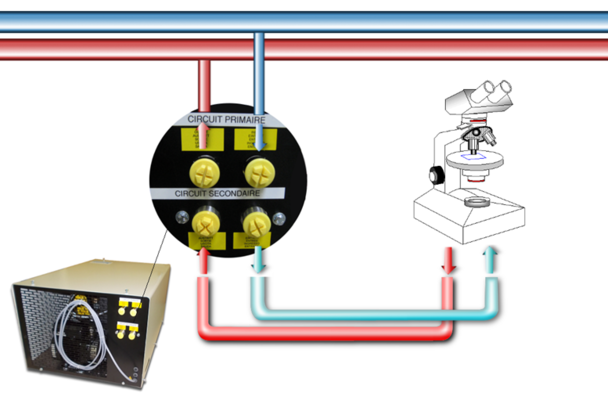 Refroidisseur d&rsquo;eau fin de ligne pour laboratoire – Modèles ECH20 et ECH45 – Silencieux et économique 2