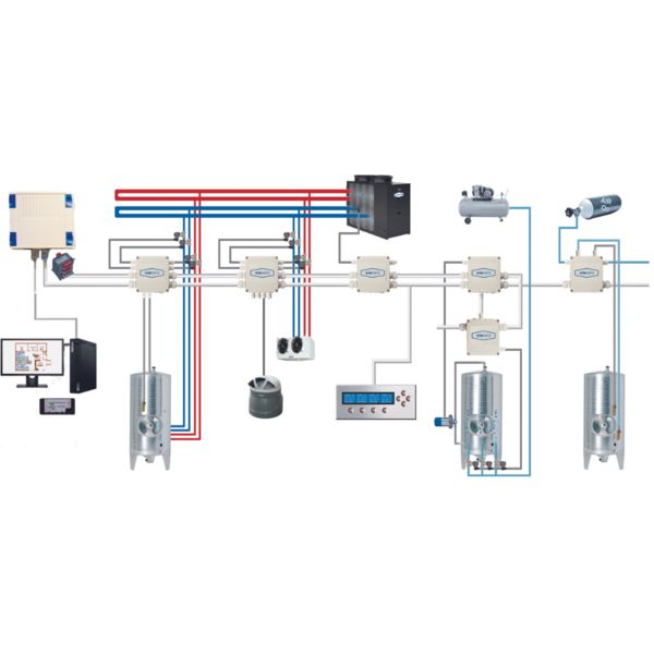 Système de Contrôle, de Régulation et d&rsquo;Information VinInfo – Système BUS modulable pour vinification - Image 1