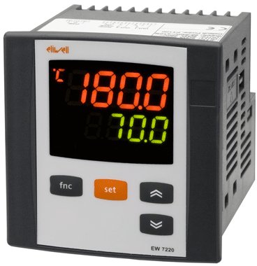 EW7220 PT100 – Régulateur 2 étages de température, entrée sonde PT100, format 72×72 mm - Image 1